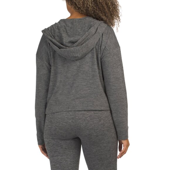 DKNY SPORT Space Dyed Full Zip Hoodie With Pockets - Picture 2 of 2